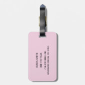 Happy Skeleton Personalized Gepäckanhänger (Rückseite vertikal)