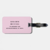 Happy Skeleton Personalized Gepäckanhänger (Rückseite horizontal)