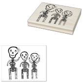 "Happy Skeletons Gummistempel (Stempel)
