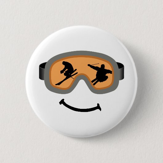 HAPPY SKIER BUTTON (Vorderseite)