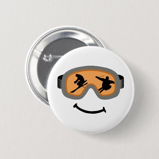 HAPPY SKIER BUTTON (Vorne & Hinten)
