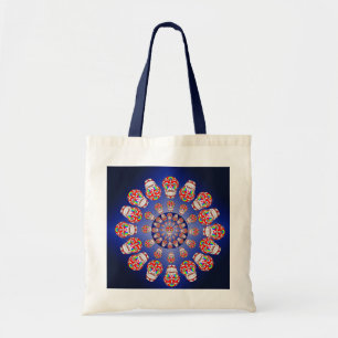 Happy skull blauer Sack Tragetasche