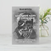 Happy Skull. Halloween-Party. Einladung (Stehend Vorderseite)