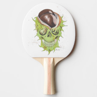happy skull Kastanie Tischtennis Schläger