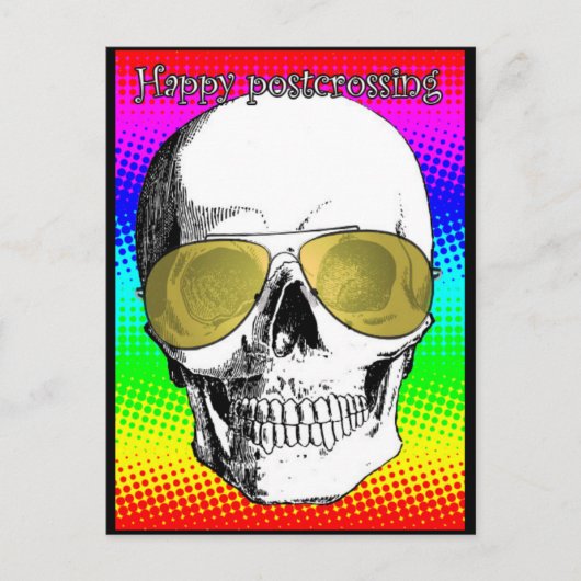 Happy Skull Postkarte (Vorderseite)