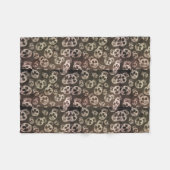 Happy Skulls Fleecedecke (Vorderseite (Horizontal))