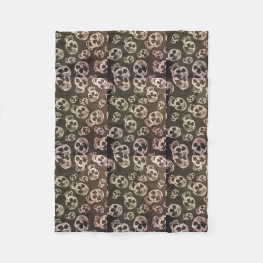 Happy Skulls Fleecedecke (Vorderseite)