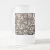Happy Skulls Mattglas Bierglas (Vorderseite Links)