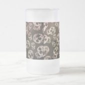 Happy Skulls Mattglas Bierglas (Mittel)