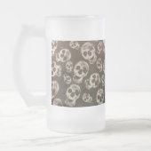 Happy Skulls Mattglas Bierglas (Links)