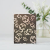 Happy Skulls Postkarte (Stehend Vorderseite)