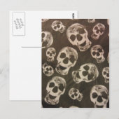 Happy Skulls Postkarte (Vorne/Hinten)