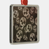 Happy Skulls Silbernes Ornament (Rechts)