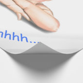 Happy Sleeping Baby Wrapping Papier Ihr Textname Geschenkpapier (Ecke)