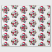 Happy Sleepy Christmas Sloth Geschenkpapier (Flach)