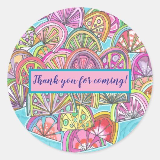 Happy Slice Sticker Labels (Vorderseite)