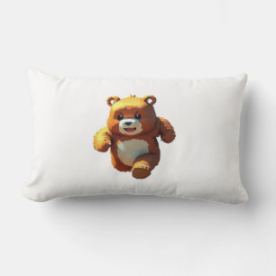 Happy Slime Covered Baby Bear Lendenkissen