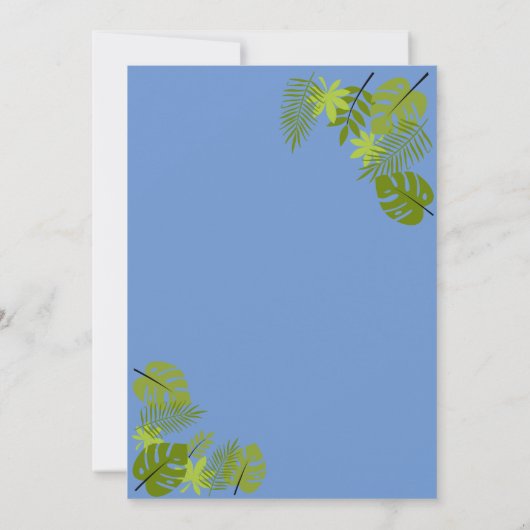 Happy Sloth Einladung (Rückseite)