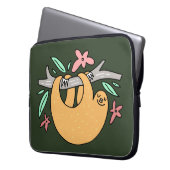 Happy Sloth Laptop Sleeve (Vorderseite Links)