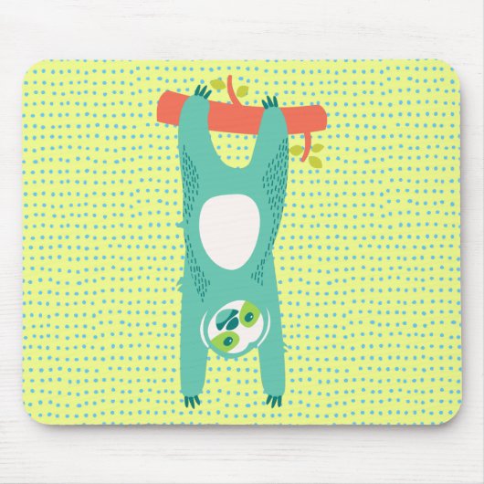 Happy Sloth Mousepad (Vorne)