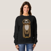 Happy Sloth Niedlich Sloth Angepasst Sweatshirt (Vorne ganz)