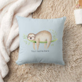 Happy Sloth Personalisiert Kissen (Decke)