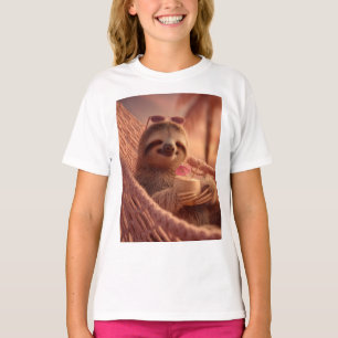 Happy Sloth Relaxen in einer Hängematte T-Shirt