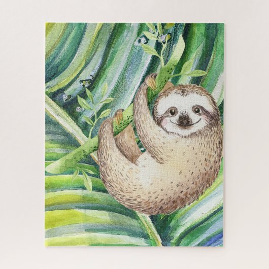 Happy Sloth Tropical Puzzle (Vertikal)