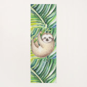 Happy Sloth Tropical Yogamatte (Rückseite)