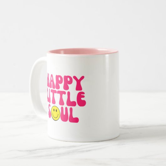 Happy Small Soul Zweifarbige Tasse (Vorderseite Links)