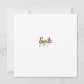 Happy Smile Einladung (Rückseite)