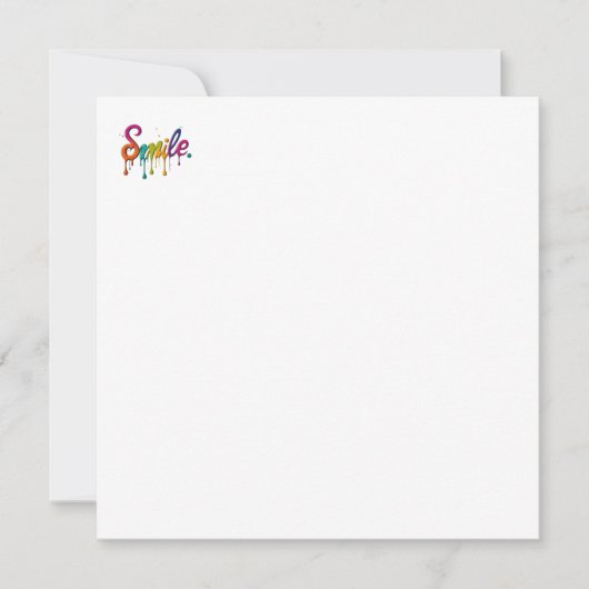 Happy Smile Einladung (Vorderseite)