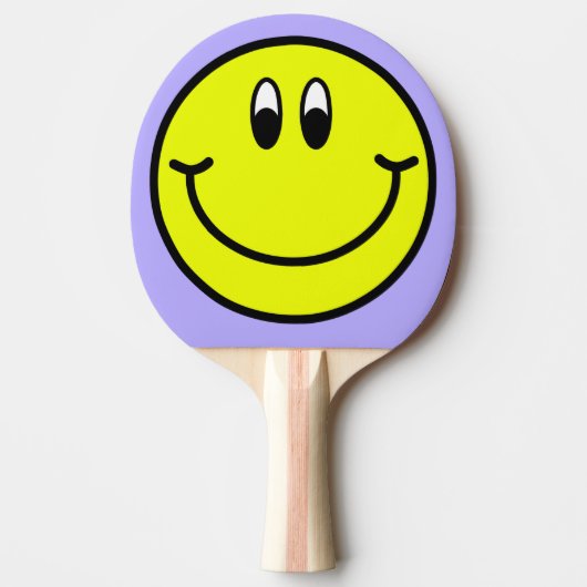 Happy Smile Face Emoji Ping Pong Paddle Tischtennis Schläger (Vorderseite)