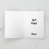 Happy Smile Jester April Fools Feiertagskarte (Innenseite)