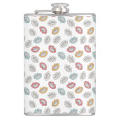 Happy Smile Lips Flachmann (Vorderseite)