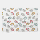 Happy Smile Lips Geschirrtuch (Horizontal)