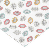 Happy Smile Lips Großer Tischläufer (Ecke)