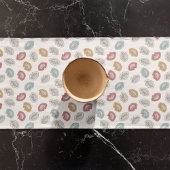 Happy Smile Lips Großer Tischläufer