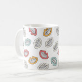 Happy Smile Lips Kaffeetasse (Vorderseite Links)