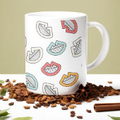 Happy Smile Lips Kaffeetasse