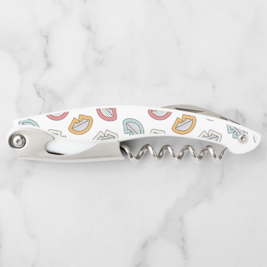 Happy Smile Lips Kellnermesser (Vorderseite)