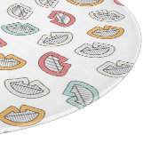 Happy Smile Lips Schneidebrett (Ecke)