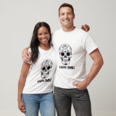Happy Smile Skull – Stylish Floral Skull T-Shirt  (Unisex)