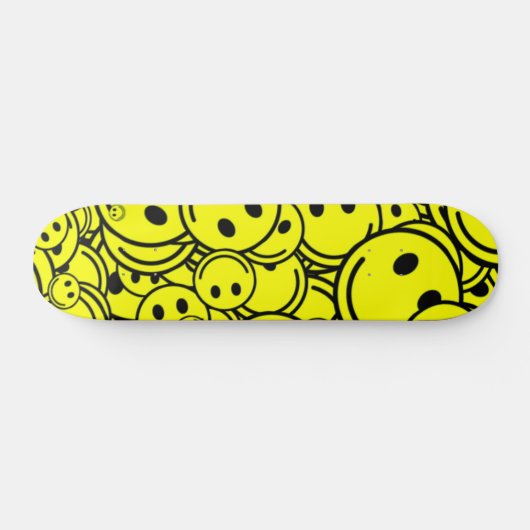 Happy Smile Trippy Skateboard Deck (Horizontal)