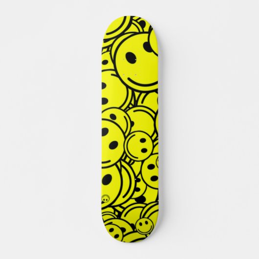 Happy Smile Trippy Skateboard Deck (Vorne)