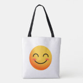Happy Smiley Shopper Tasche (Rückseite)