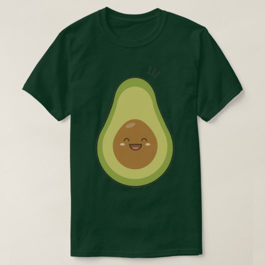 Happy Smiling Avocado T-Shirt (Design vorne)