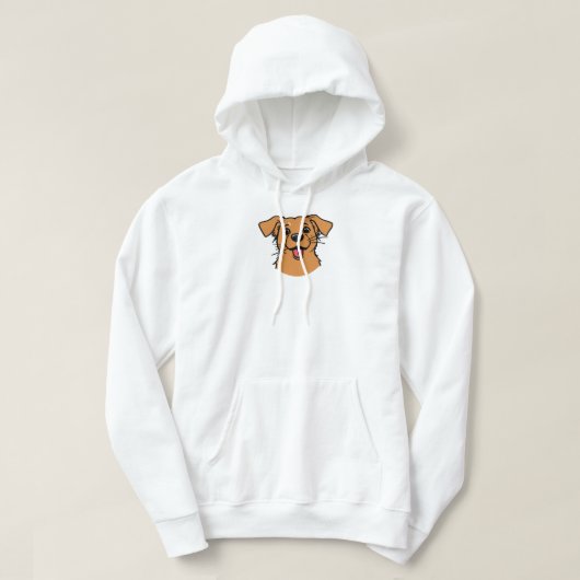 Happy Smiling Dog Hoodie (Design vorne)