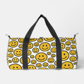 Happy Smiling Face Patterned Duffel Bag Duffle Bag (Vorderseite)