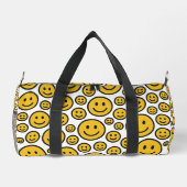 Happy Smiling Face Patterned Duffel Bag Duffle Bag (Rückseite)